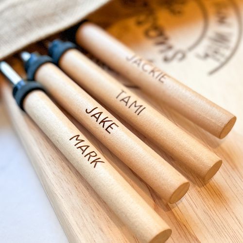 Smore Sticks Marshmallow Roasting Sticks Personalize For Your Smores Station & Smores Fire Pit; Smores Gift For Your Smores Bar Wedding & Campfire Roasting Sticks